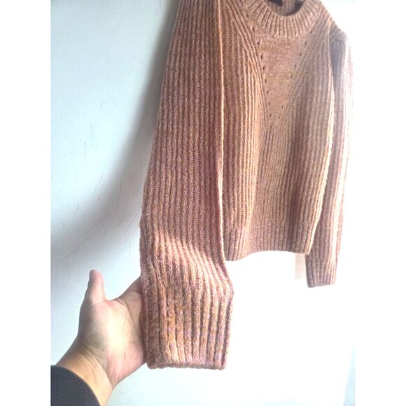 Scoth & Soda Women Pink Knit Alpaca Blend Crew Neck Pullover Sweater size Large - Picture 4 of 8
